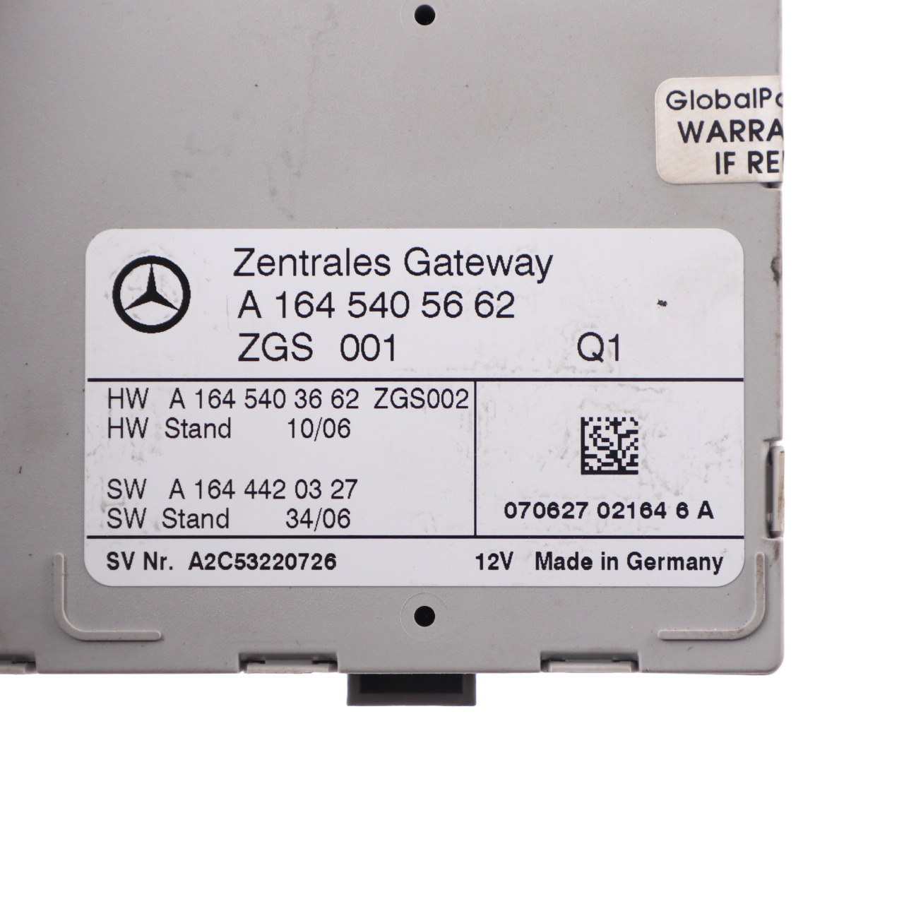 Mercedes-Benz M-Klasse ML W164 Gateway Steuergerät ECU Modul A1645405662