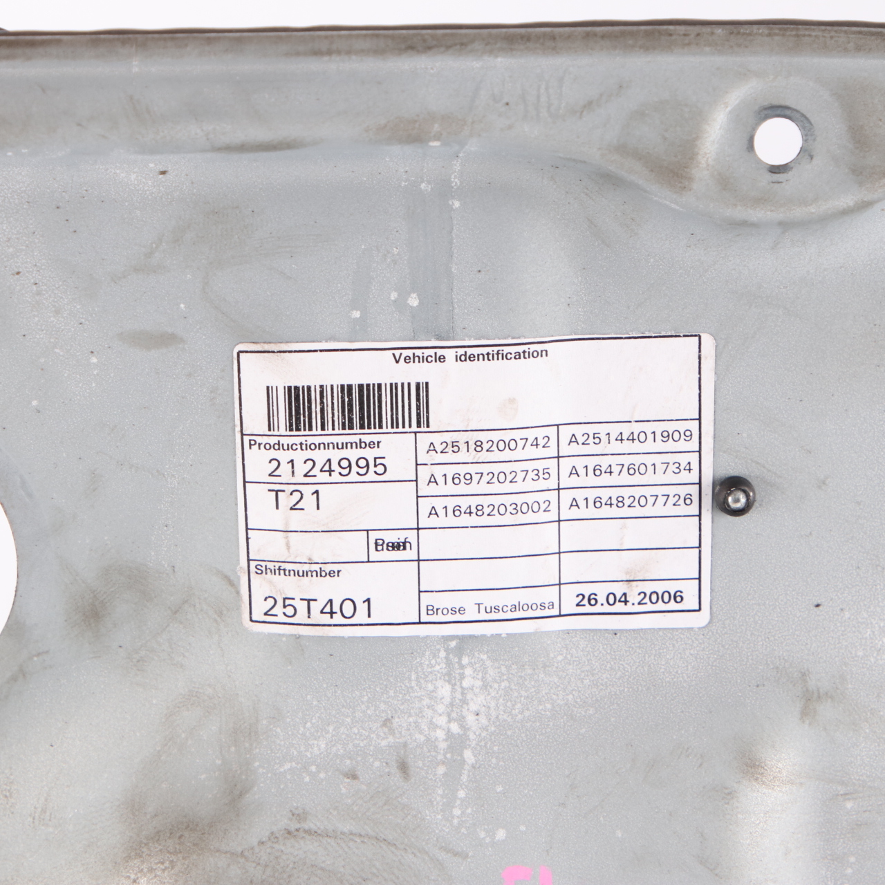 Mercedes ML W164 Fensterheber vorne links Tür Heber Motor A1647201579