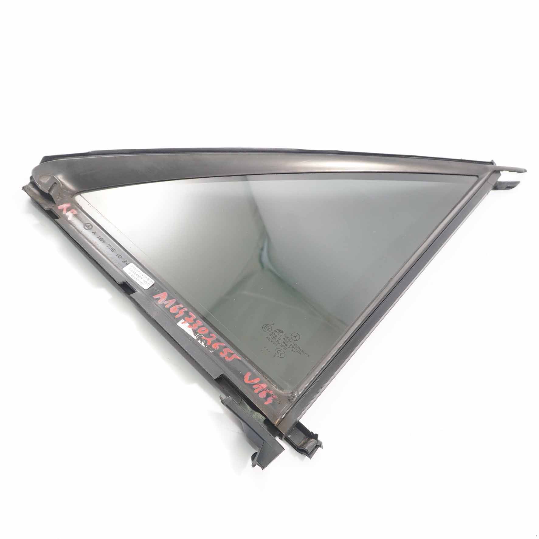 Mercedes W164 Window Glass Rear Right O/S Door Triangle Tinted AS3 A1647302655