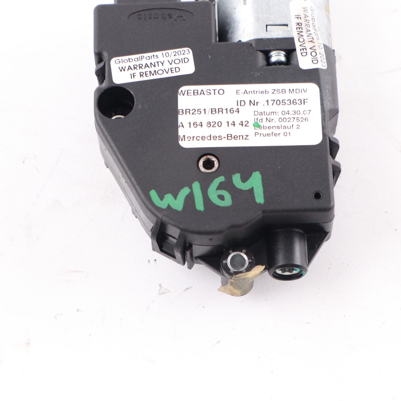 Mercedes W164 Sunroof Control Unit Motor Sun Roof Actuator A1648201442