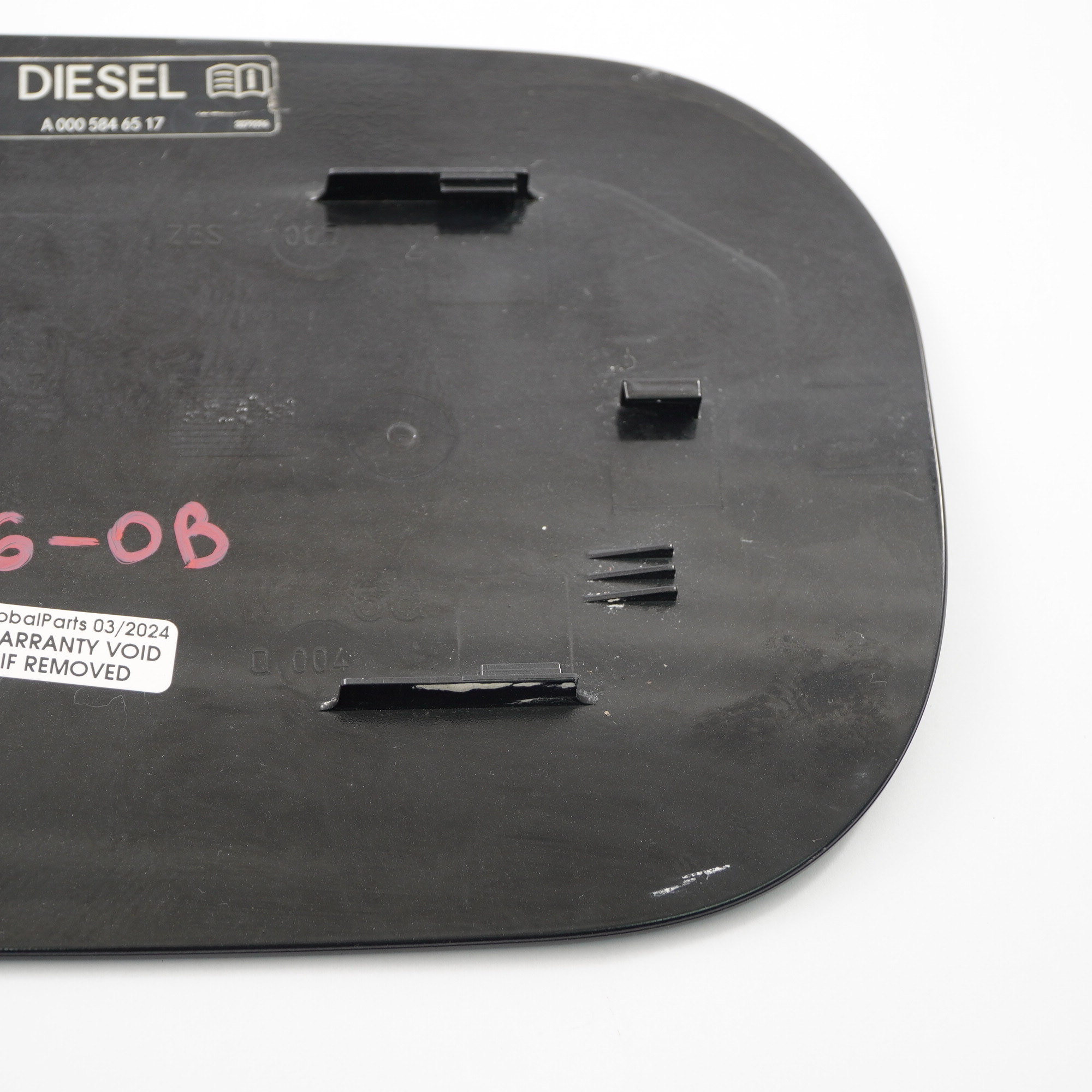 Mercedes W166 Diesel Kraftstofftankklappe Abdeckung Obsidian Schwarz 197