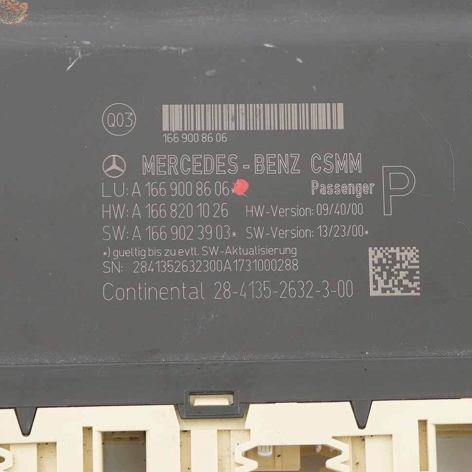 Sitz modul Mercedes W176 W246 vorne links Speicher steuergerät A1669008606