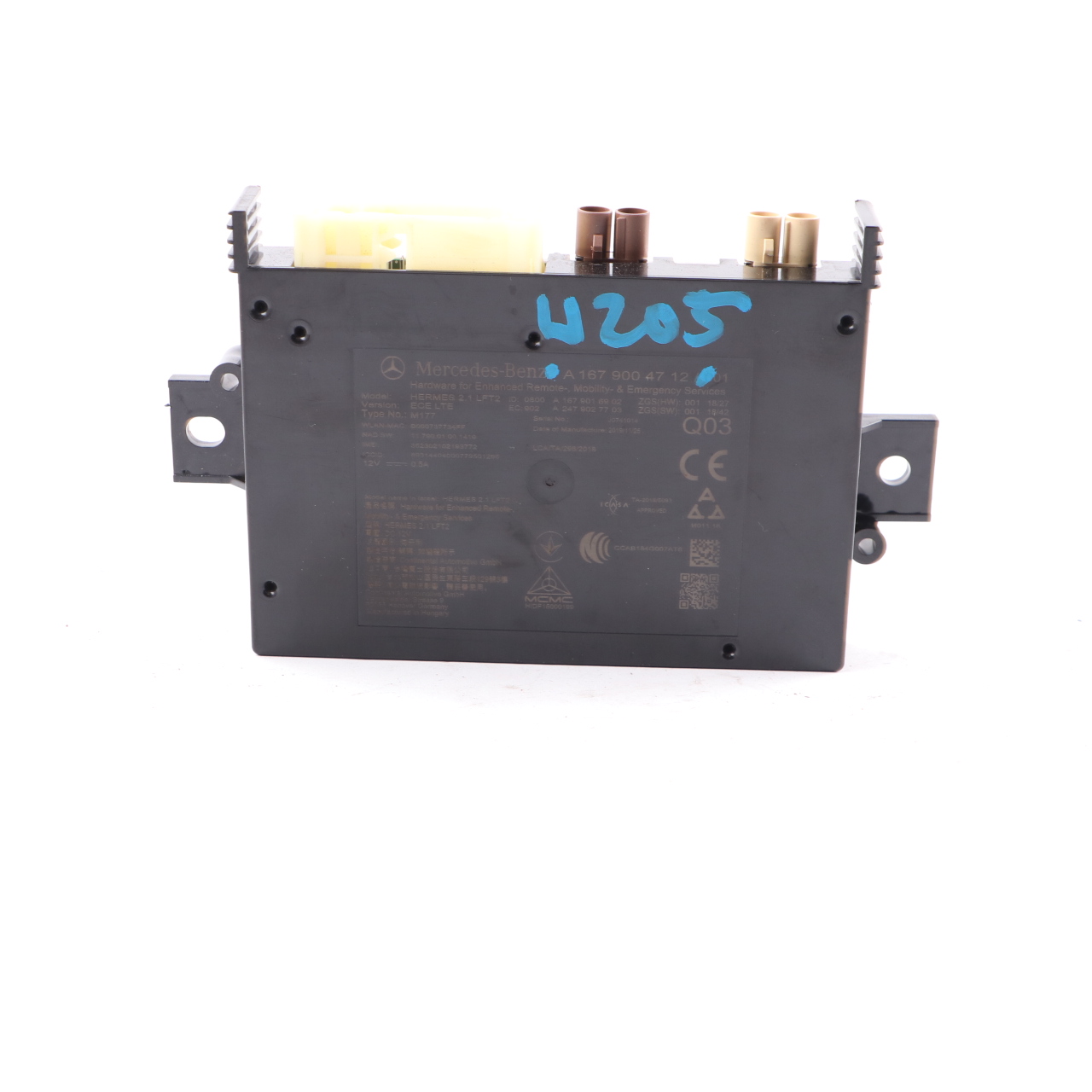 Bluetooth Modul Mercedes W205 W213 W222 W238 Steuergerät ECU A1679004712