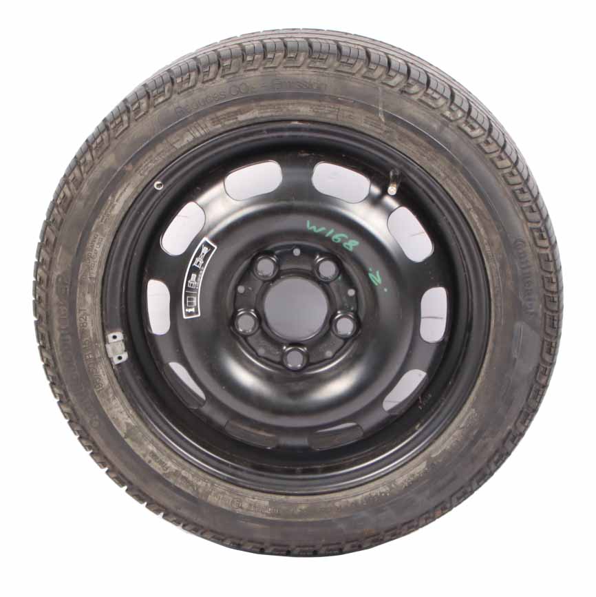 Mercedes-Benz W168 Notrad Stahl Felge 15" Reserverad Reifen 195/50 A1684000702