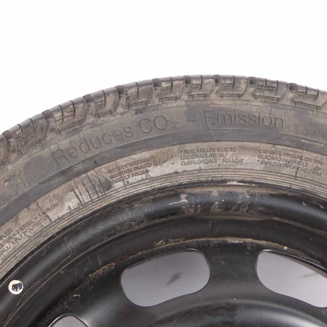 Mercedes-Benz W168 Notrad Stahl Felge 15" Reserverad Reifen 195/50 A1684000702