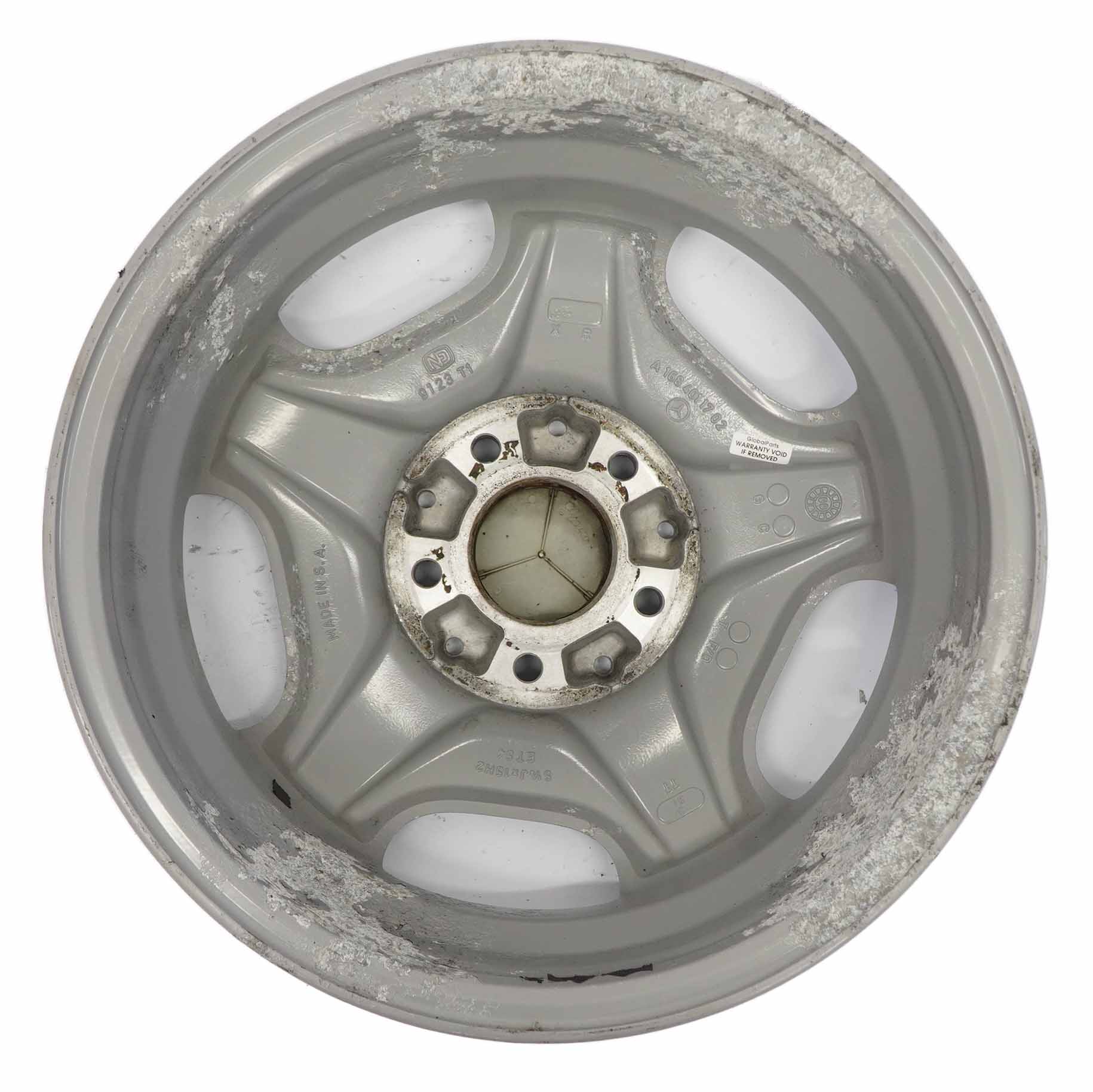 Mercedes W168 Silberne Leichtmetallfelge 15" 5.5J ET:54 A1684011702