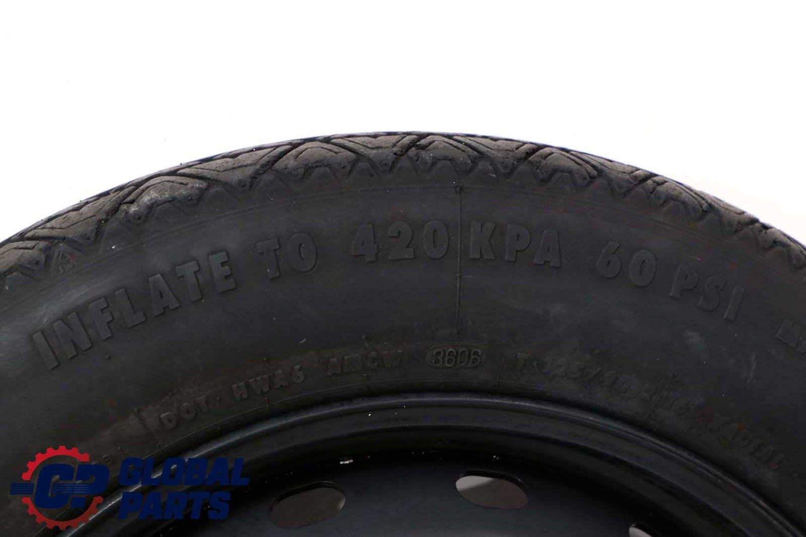 Mercedes-Benz W169 W245 Compact Spare Wheel Steel R16 Tyre 125/90 A1694000802