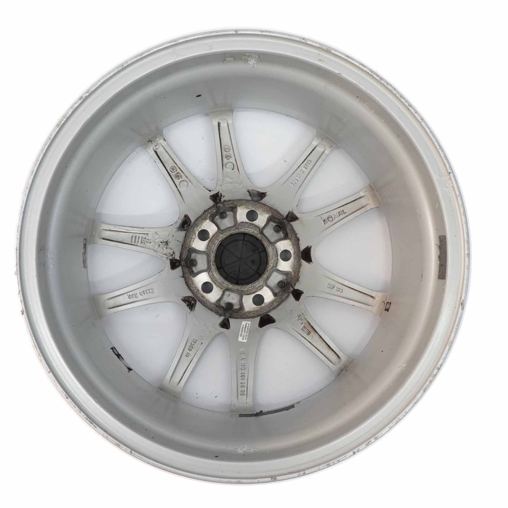 Wheel Rim Mercedes W169 W245 Silver Alloy 17" 7J ET:49 A1694012602