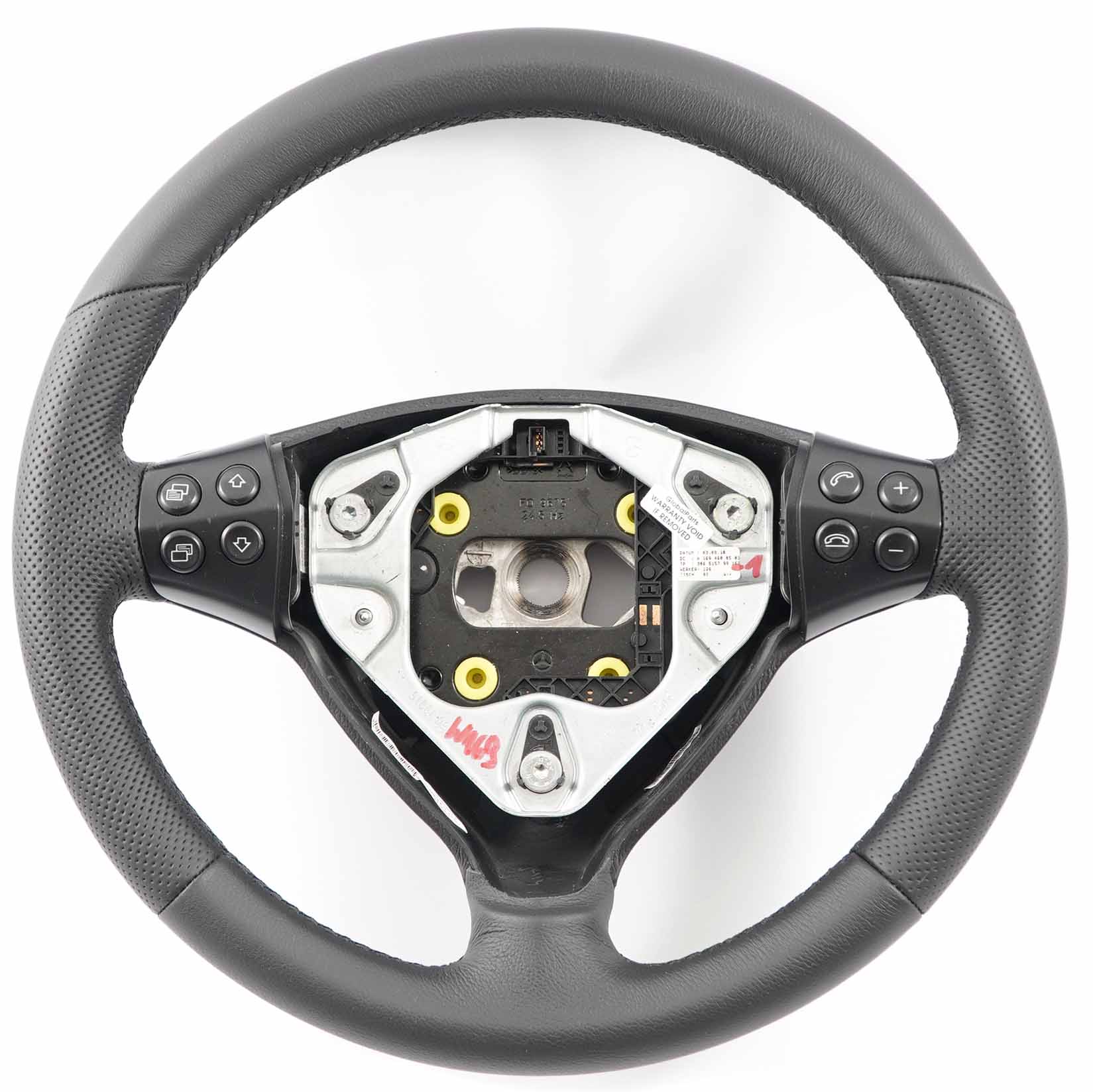 Mercedes W169 NEW Black Leather Steering Wheel with Black Threads