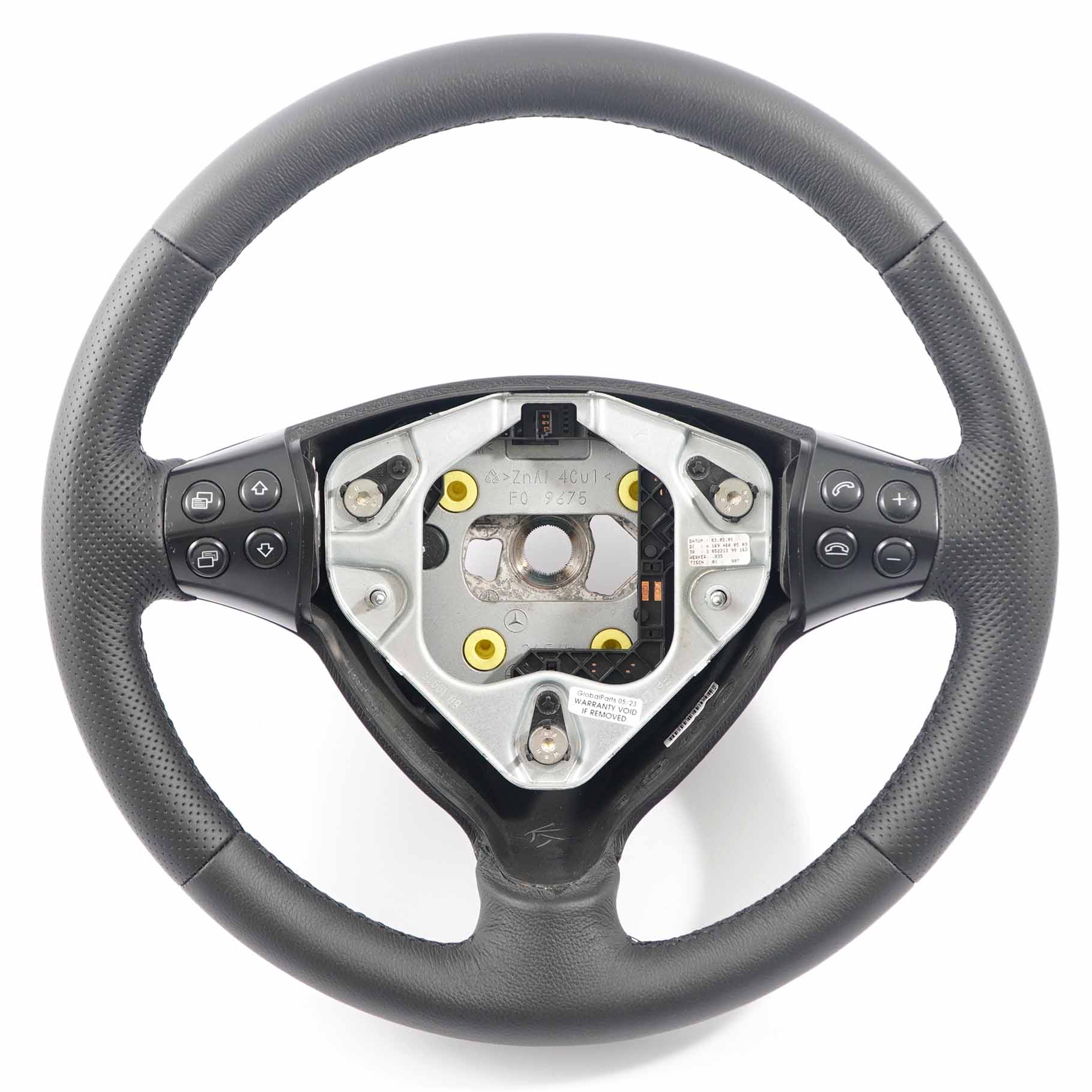 Mercedes W169 NEW Black Leather Steering Wheel with Black Threads