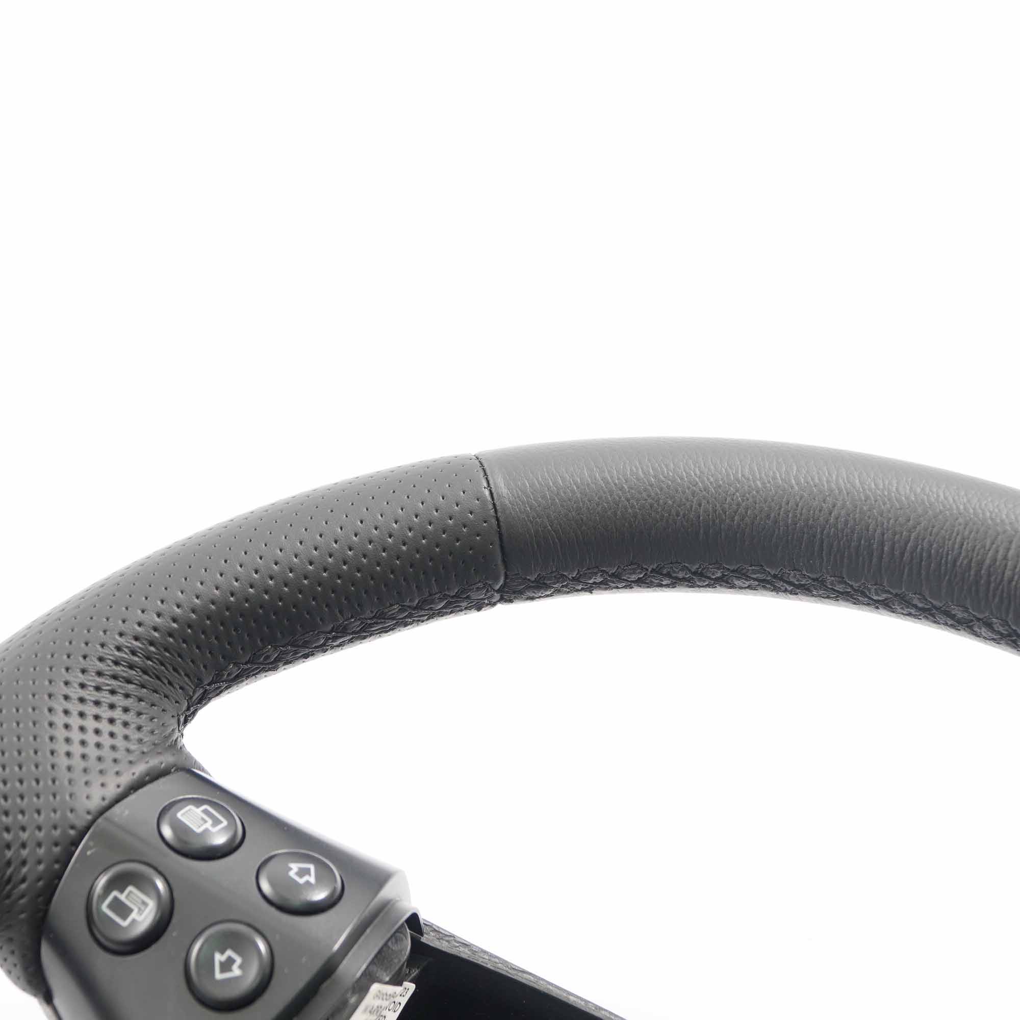 Mercedes W169 NEW Black Leather Steering Wheel with Black Threads