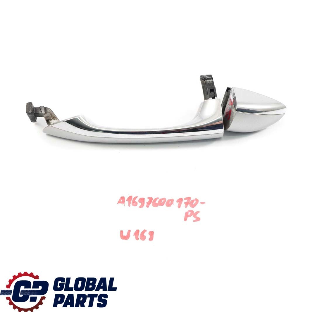 Mercedes-Benz A B W169 W245 Rear Left N/S Door Handle Polar Silver Metallic 761