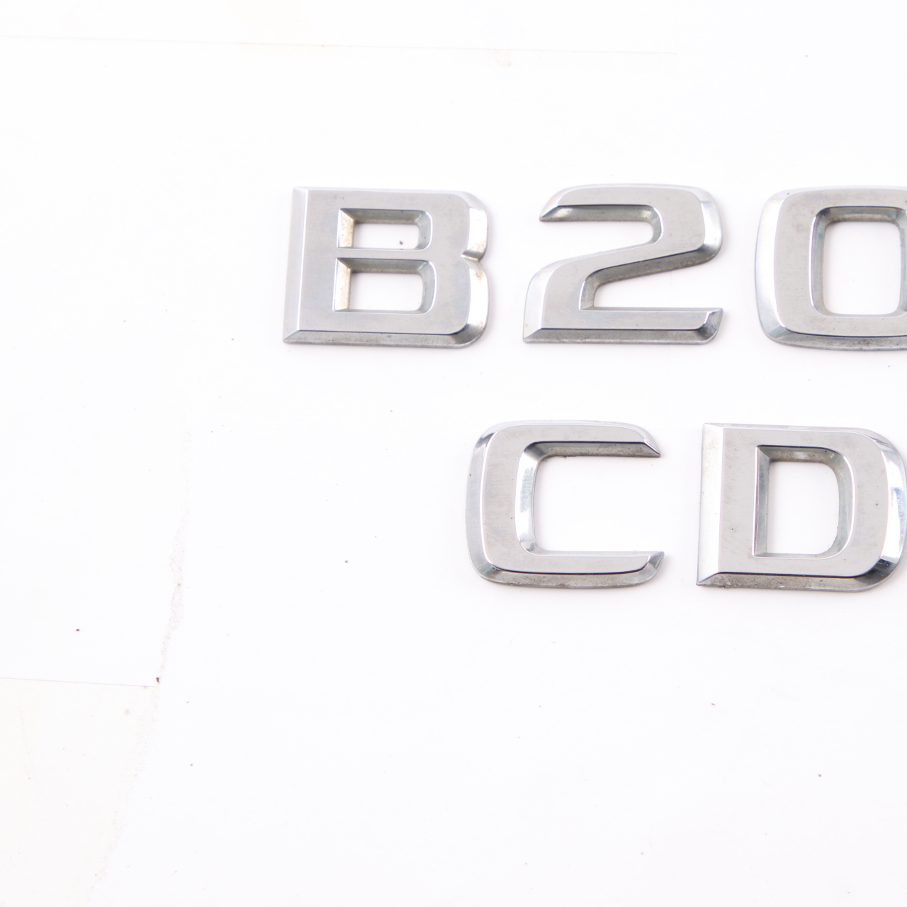 Mercedes W245 Schriftzug Emblem B200 CDI hinten Kofferraum Heckklappe aufgeklebt