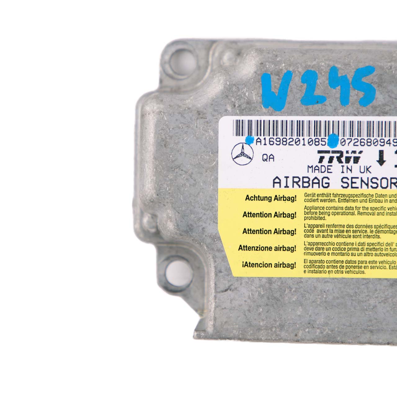 Mercedes W245 ECU Steuergerät Sensor Luft Modul A1698201085