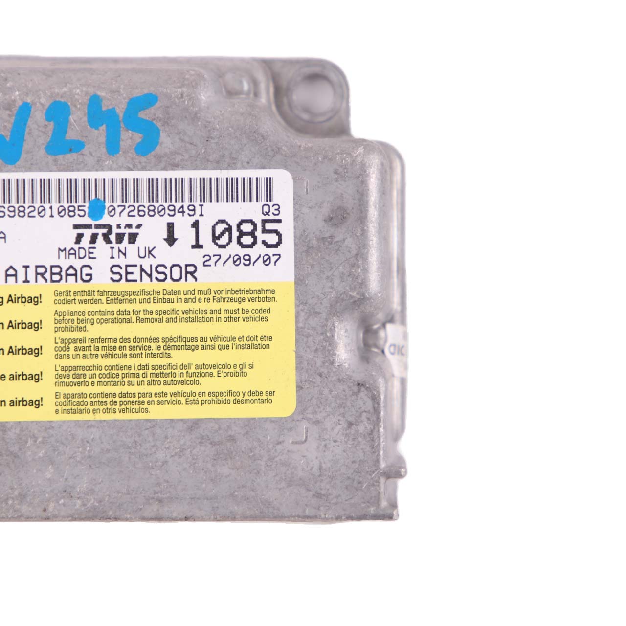 Mercedes W245 ECU Steuergerät Sensor Luft Modul A1698201085