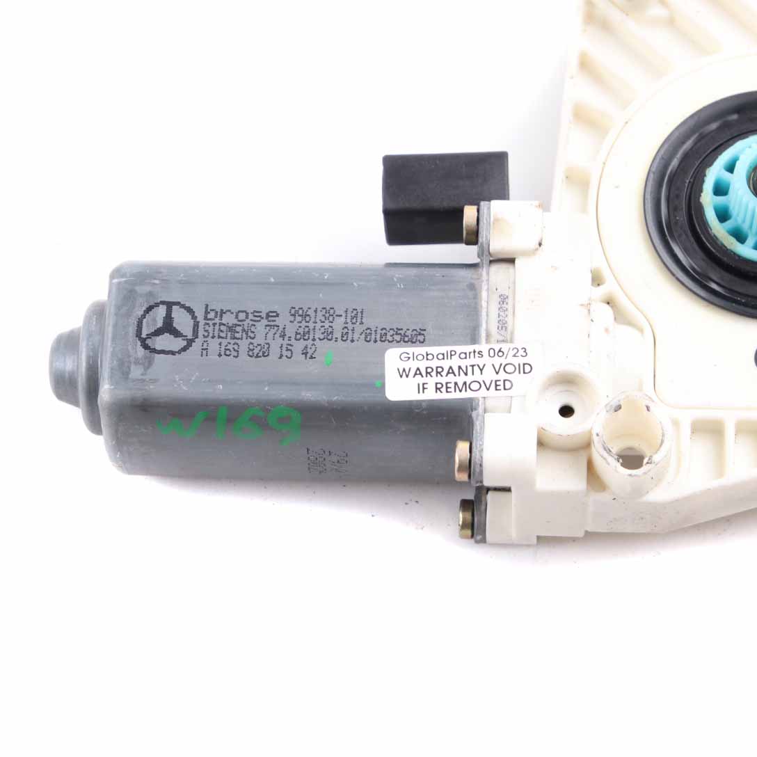 Lifter Motor Mercedes W169 W245 Front Left N/S Window Regulator A1698201542