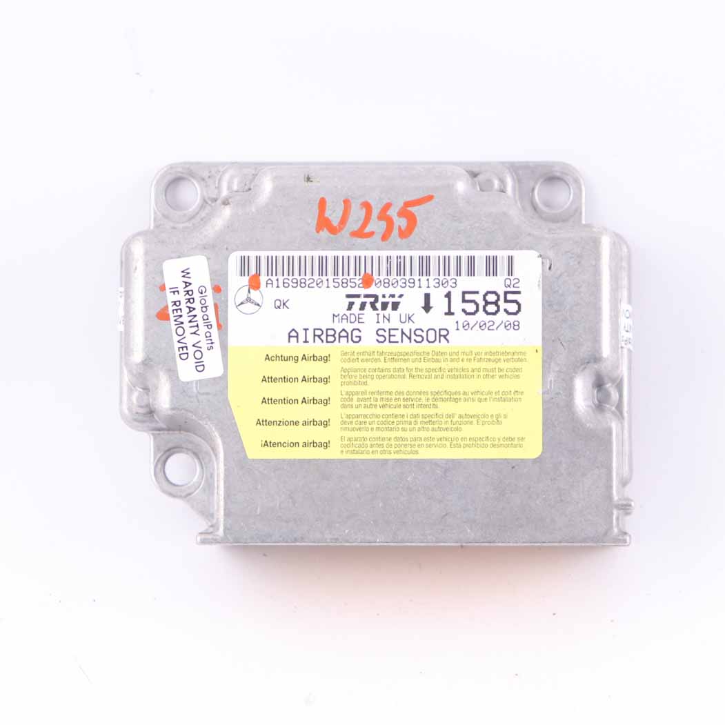 Mercedes W245 ECU Steuergerät Sensor Modul Air SRS Bag A1698201585