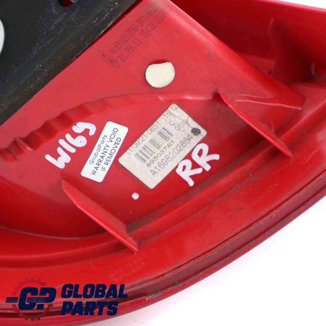 Mercedes-Benz A W169 Rear Right O/S Tail Light Lamp Side Panel A1698202864