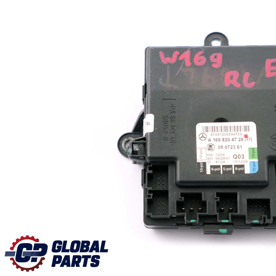 Mercedes-Benz A-Class W169 Rear Left Door N/S Control Unit Module A1698204726