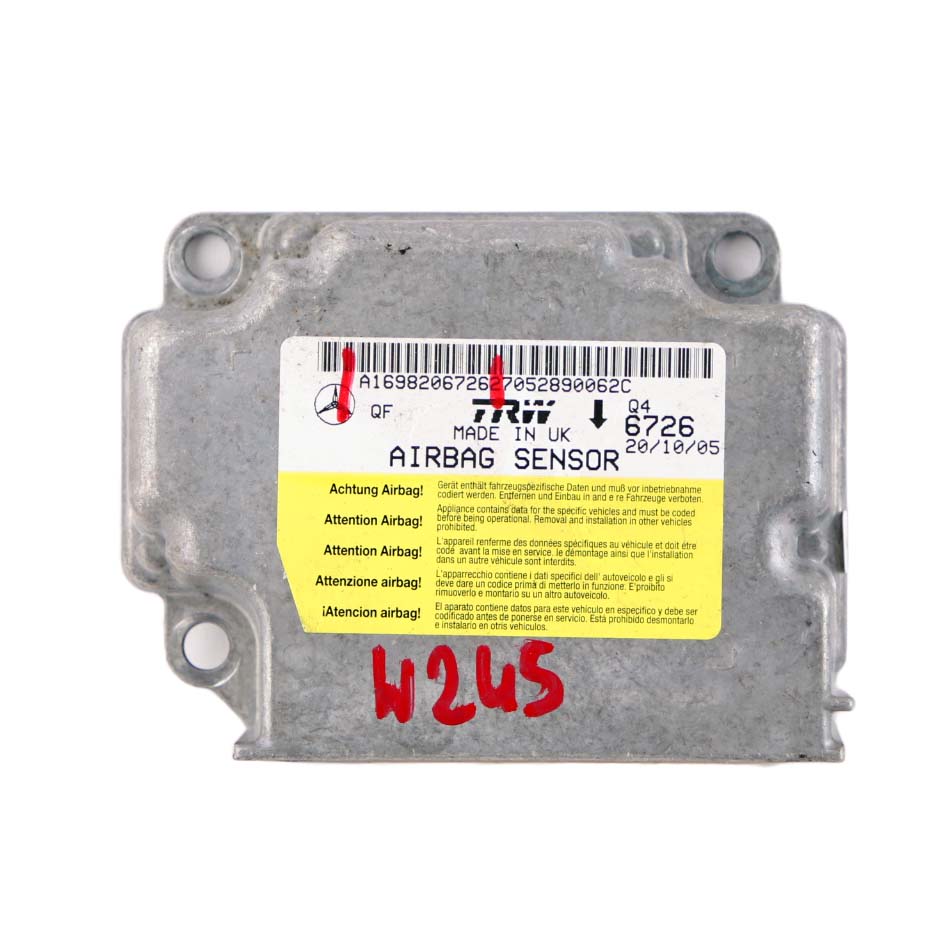 Mercedes-Benz W245 ECU Steuergerät Sensor Modul Airbag A1698206726