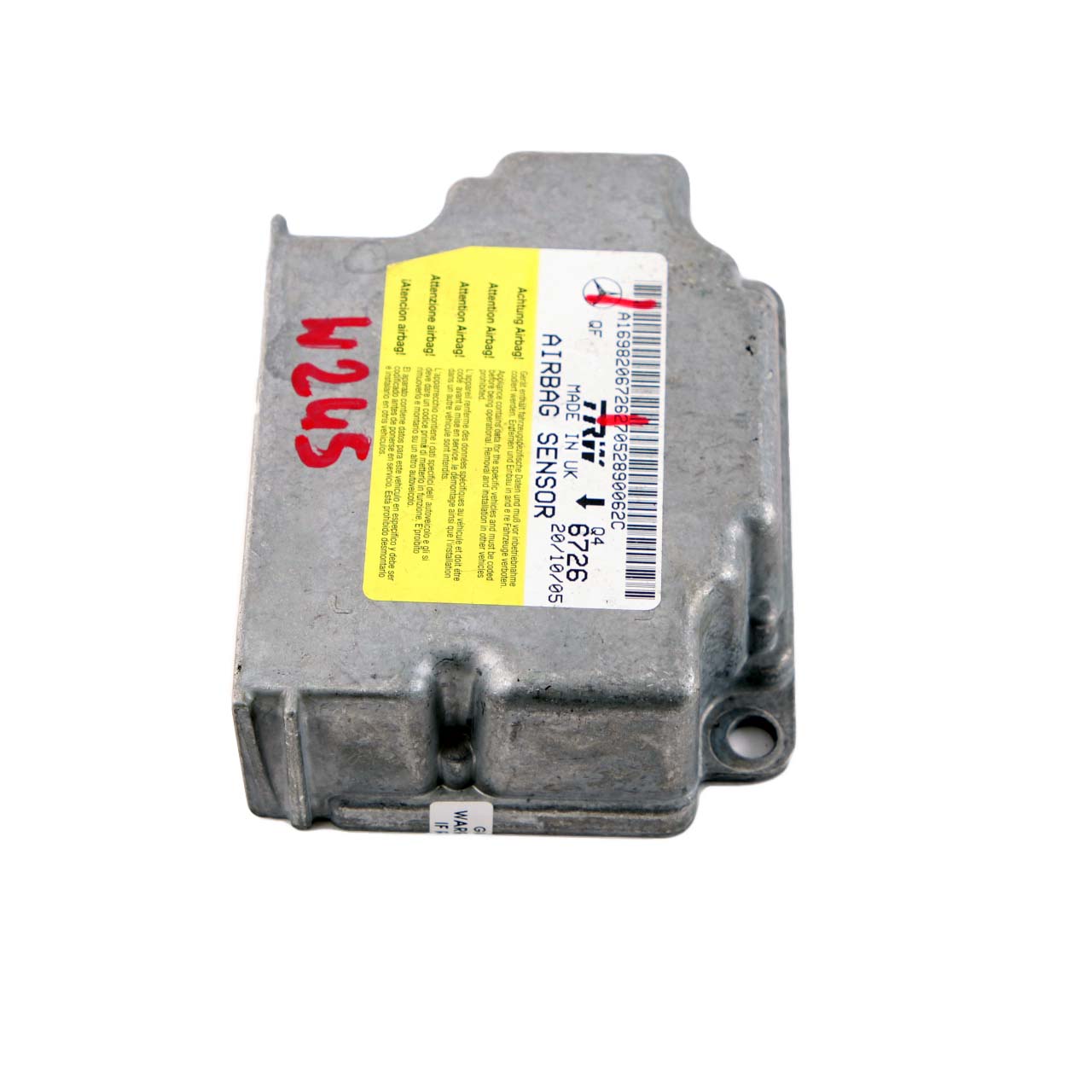 Mercedes-Benz W245 ECU Steuergerät Sensor Modul Airbag A1698206726