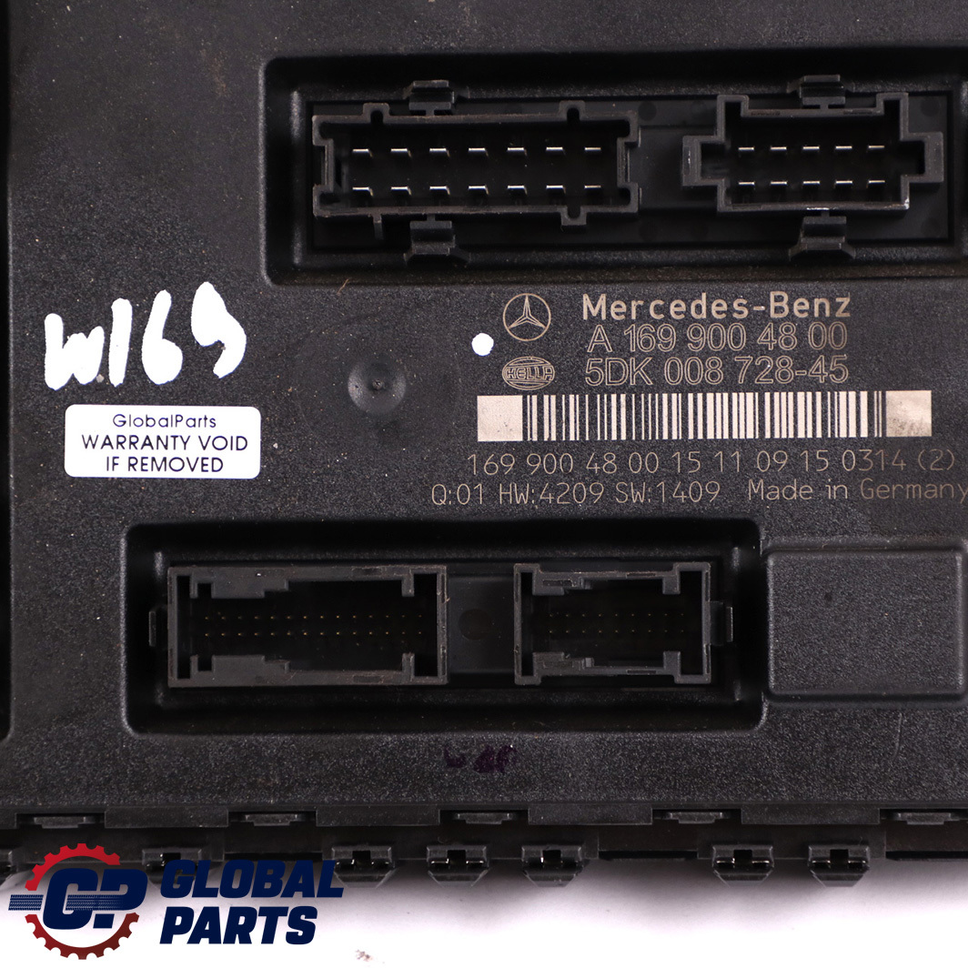 Mercedes-Benz A B Class W169 W245 SAM Control Module Fuse Box A1699004800