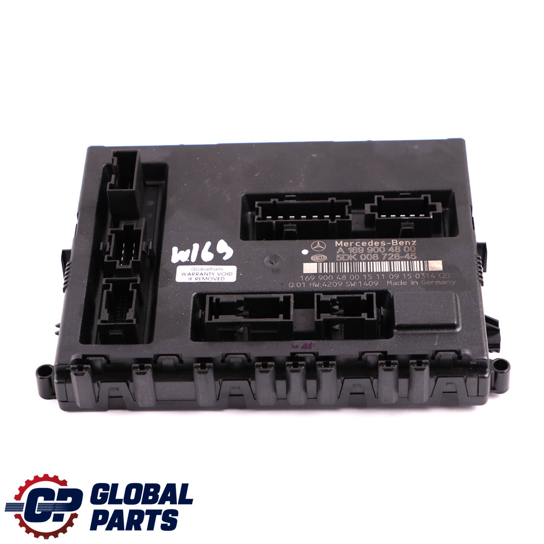 Mercedes-Benz A B Class W169 W245 SAM Control Module Fuse Box A1699004800