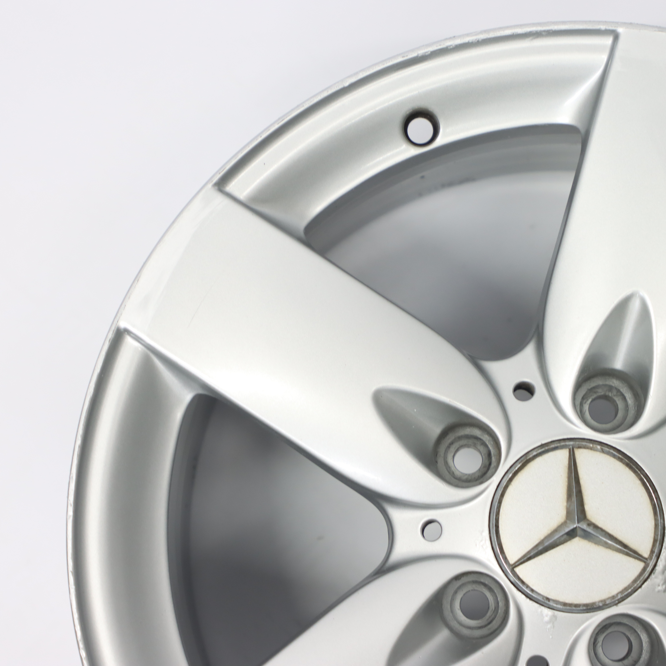 Mercedes SLK R171 Silberne Hinter rad felge 16" 5 Speichen 8J ET:30 A1714010202