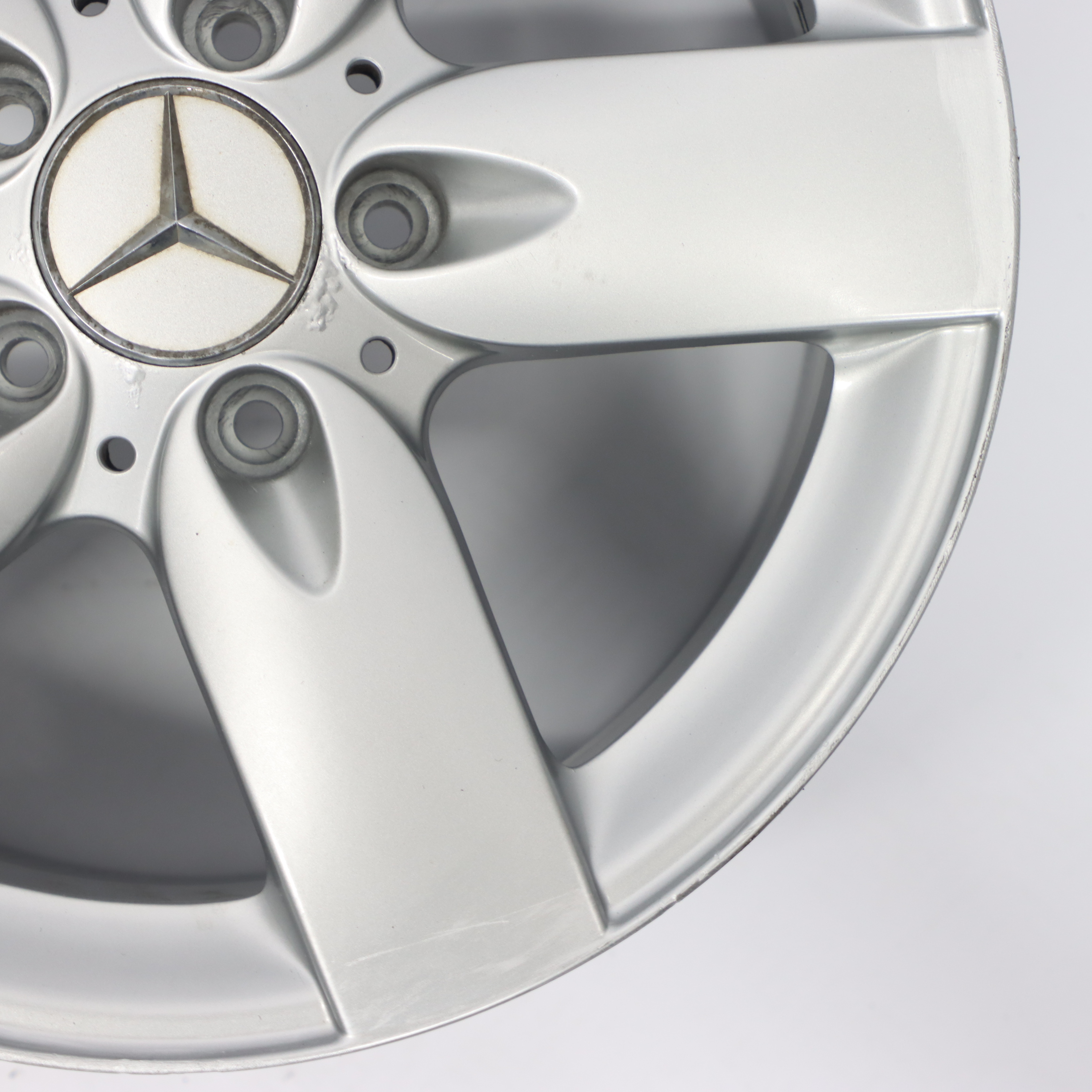 Mercedes SLK R171 Silberne Hinter rad felge 16" 5 Speichen 8J ET:30 A1714010202