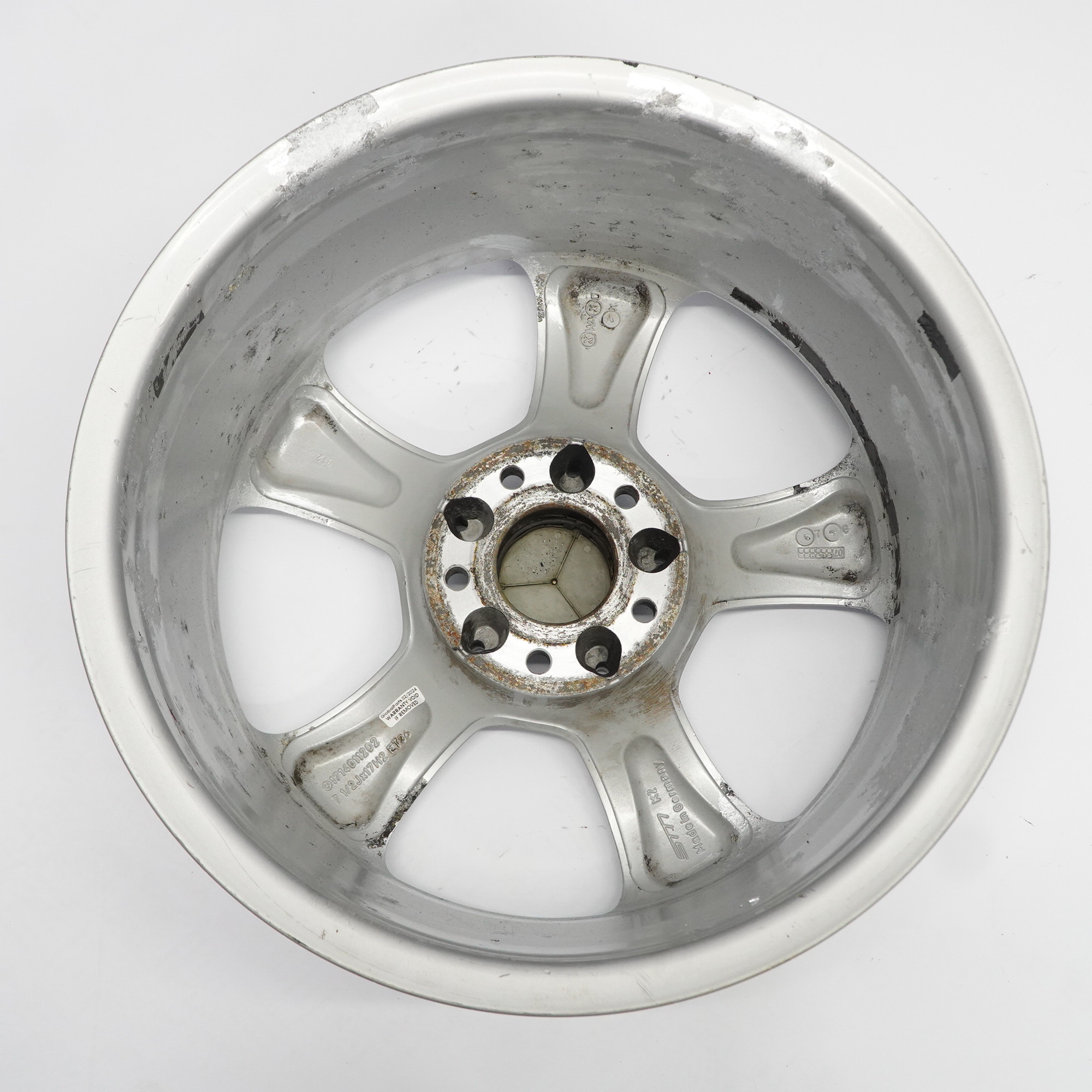 Mercedes SLK R171 Silver Alloy Wheel Rim 17" 7,5J ET:36 5-Spoke A1714011202