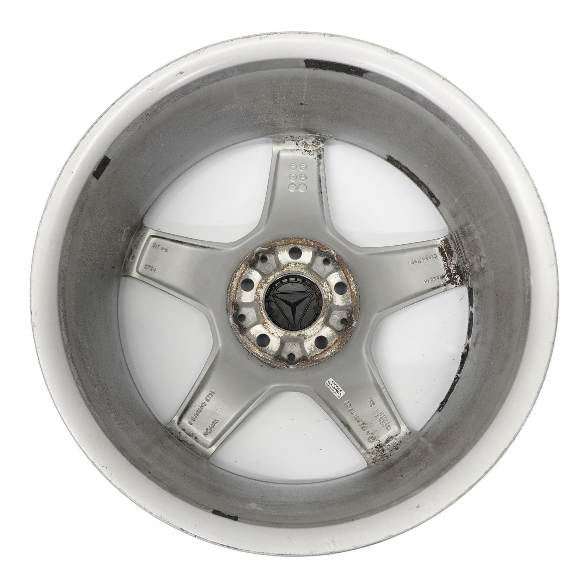 Mercedes R172 Silber Leichtmetallfelge 18" ET:36 8,5J 5 Speichen A1724012702