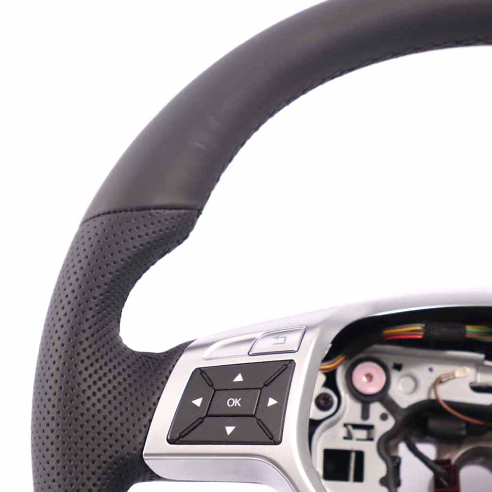 Steering Wheel Mercedes W204 C207 W212 NEW Black Leather Sport