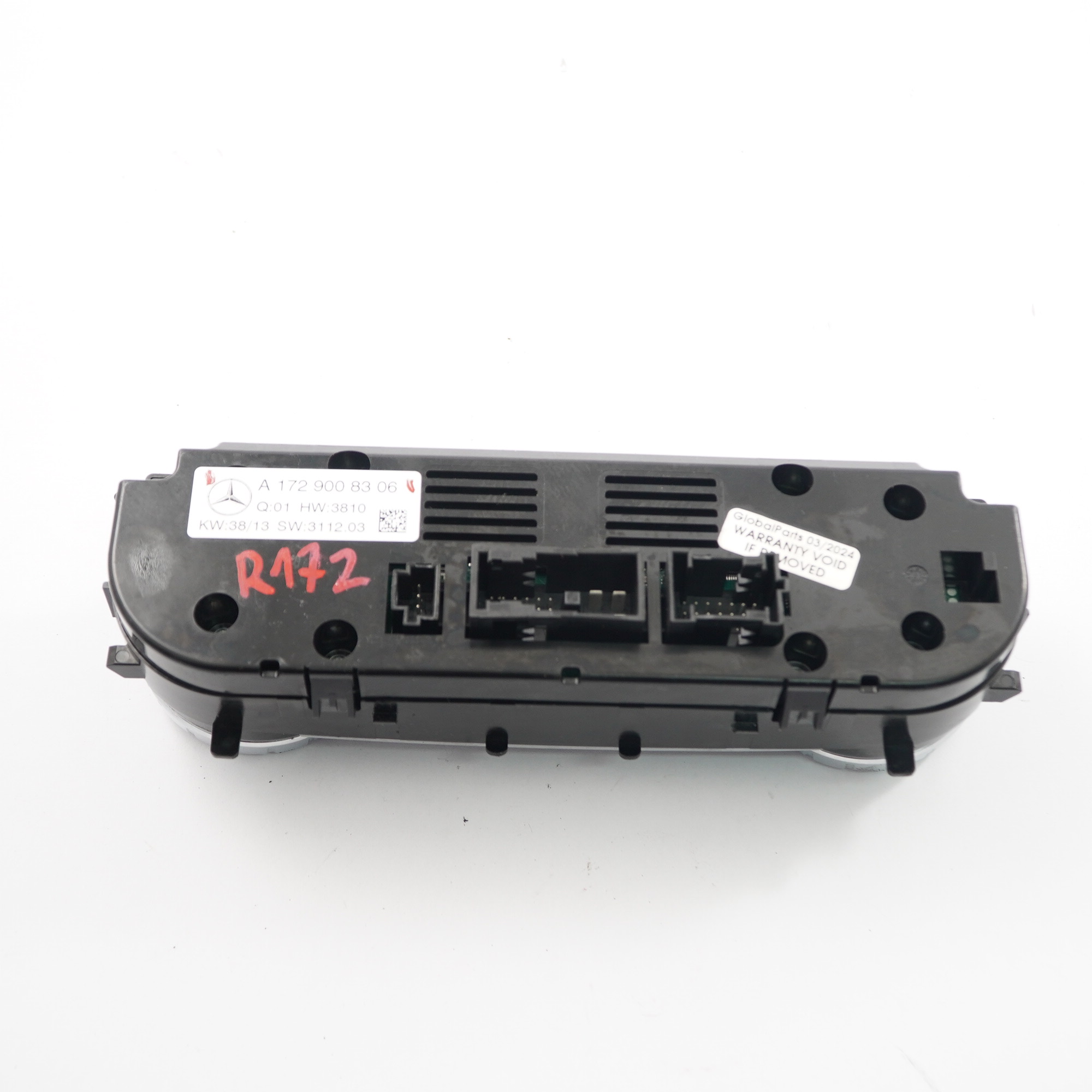 Mercedes SLK R172 Klimaanlage Heizung Gebläse Bedienfeld A1729008306