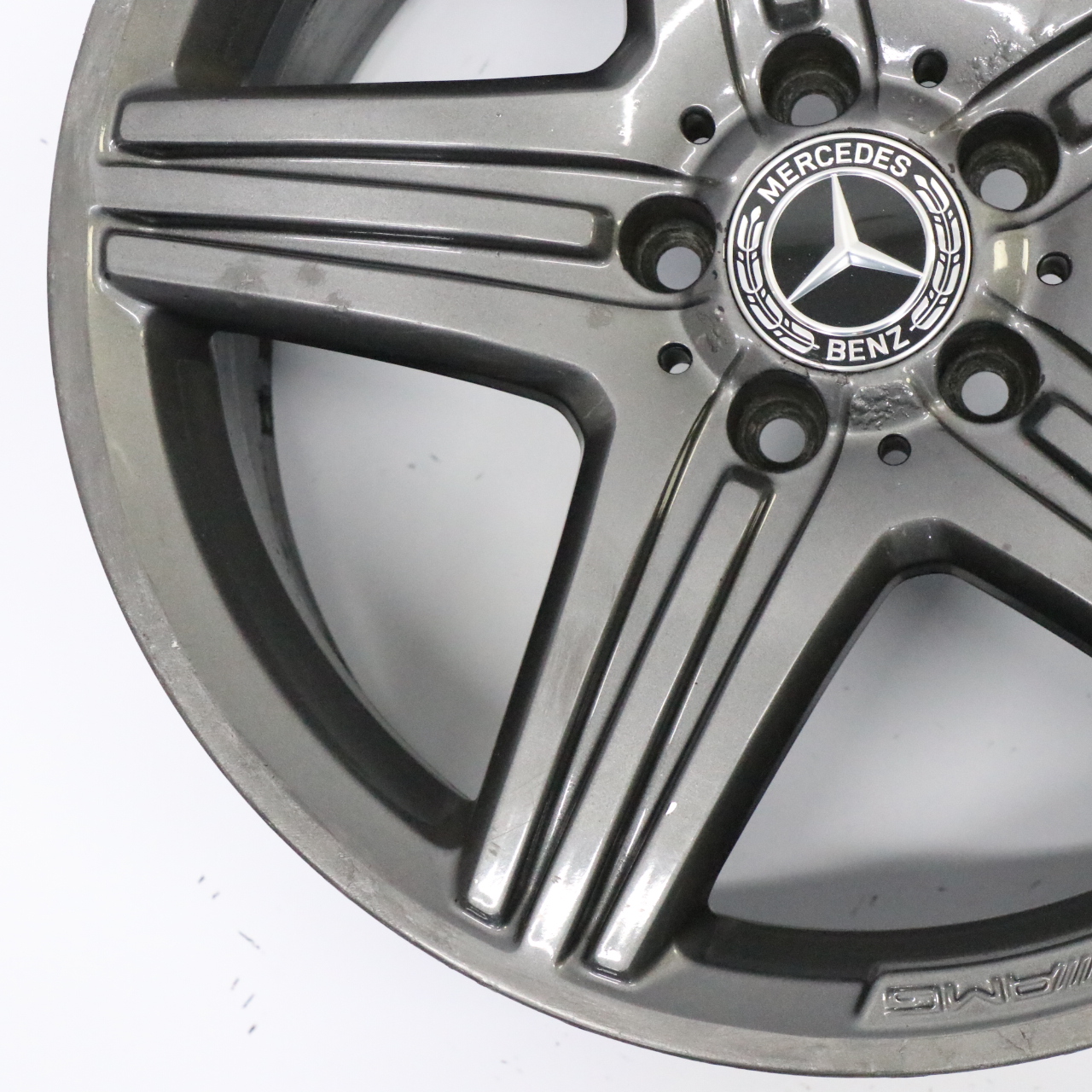 Mercedes W176 AMG Jante grise en alliage 18" 5 Double rayon ET:48 8J A1764010402