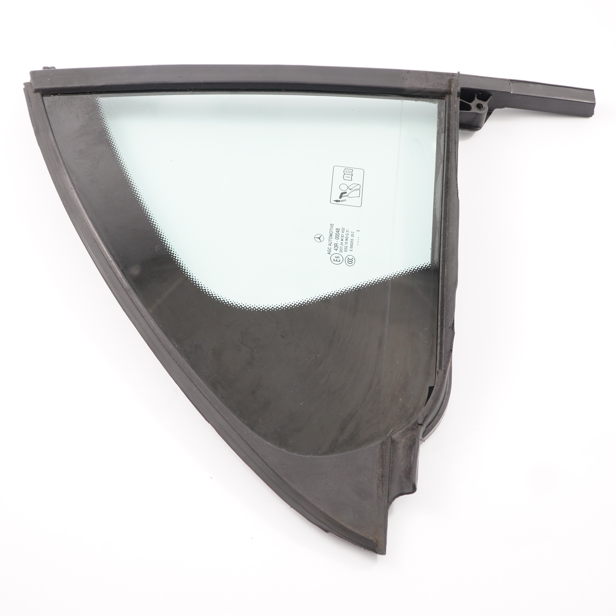 Mercedes W176 Window Glass Rear Right Door O/S Quarter Side AS2 A1767300400