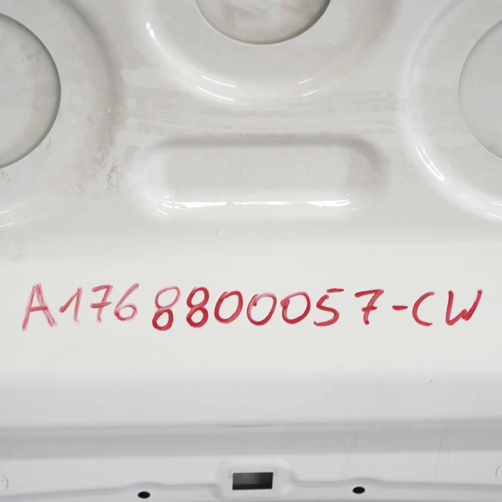 Mercedes W176 Hood Bonnet Trim Panelling Calcite White - 650