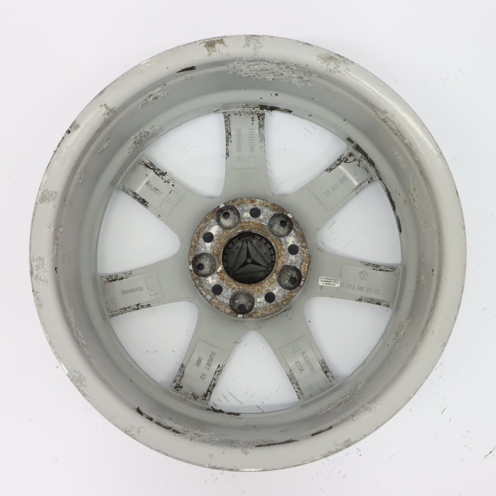 Mercedes CL203 7-Spoke Rear Alloy Wheel Rim 17" 8,5J ET:34 A2034012402