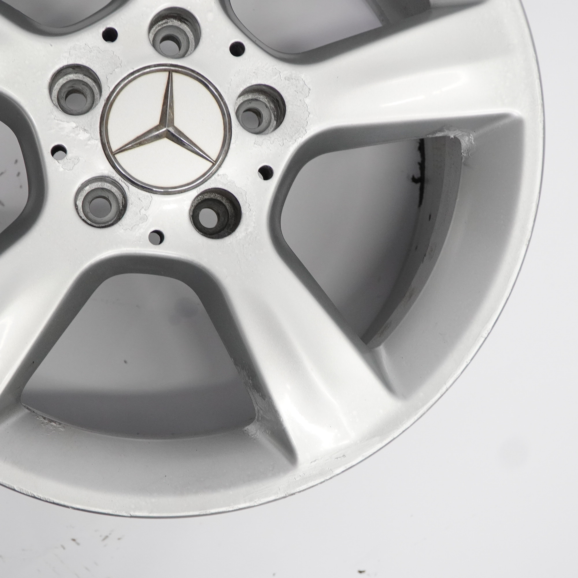 Mercedes W203 Silberne Leichtmetallfelge 5 Speichen 16" ET:32 8J A2034013102