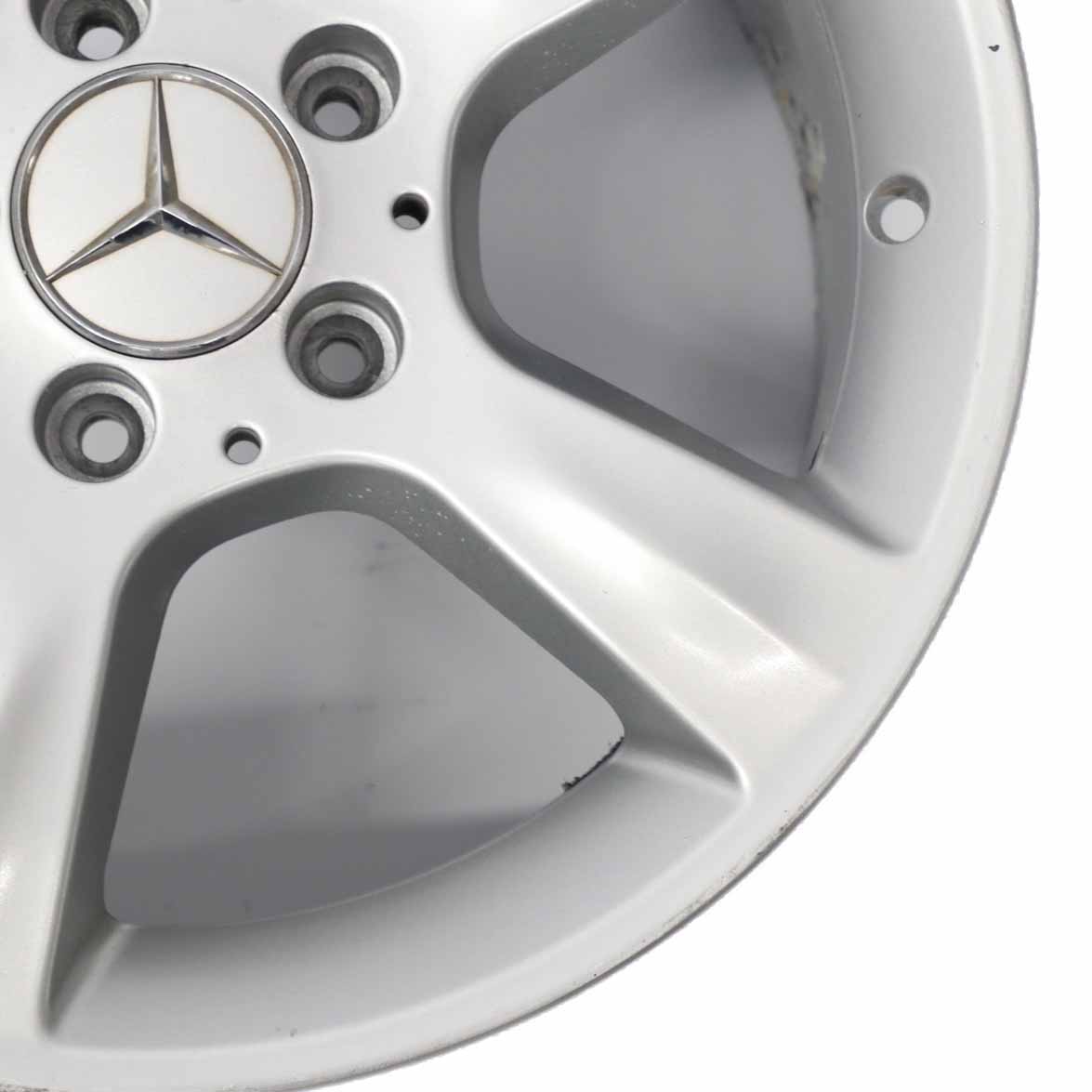 Mercedes W203 Silberne Leichtmetallfelge 5 Speichen 16" ET:32 8J A2034013102