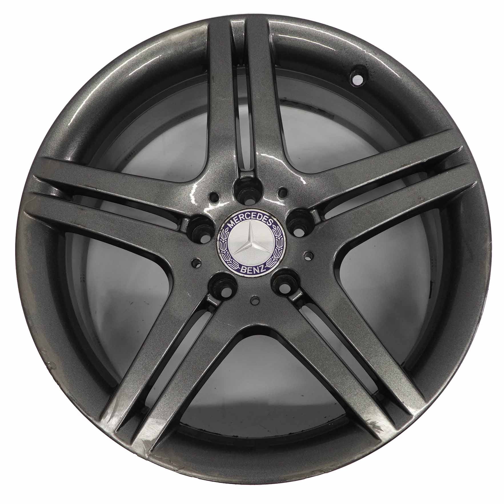 Mercedes W203 Grey 5-Double Spoke Wheel Rim Alloy 18" ET:30 8,5J A2034015602