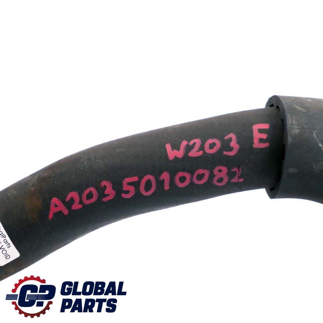 Mercedes-Benz C-Class W203 Radiator Coolant Pipe Hose Line A2035010082