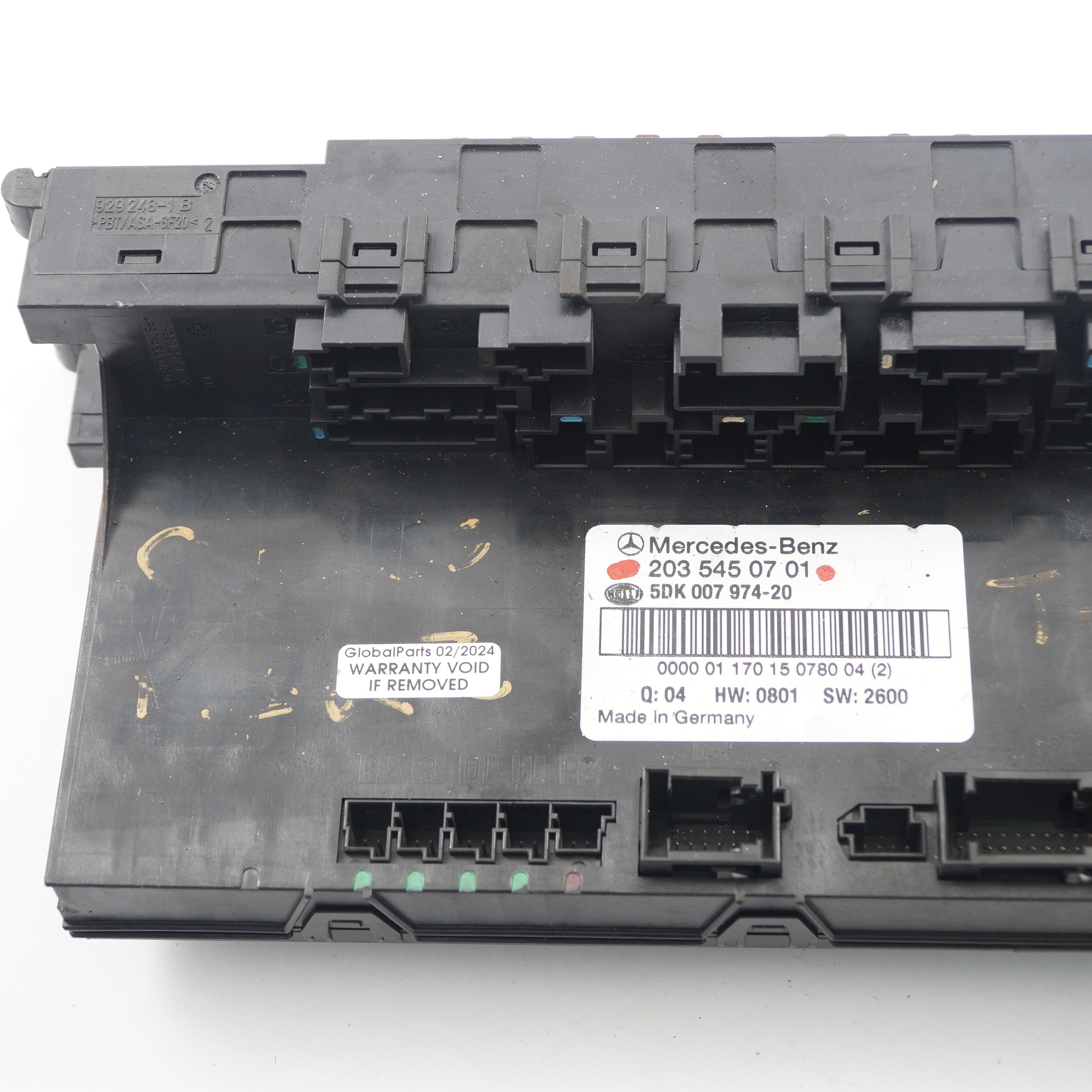 Mercedes W203 Fuse Box Rear SAM Module Relay Control Unit A2035450701