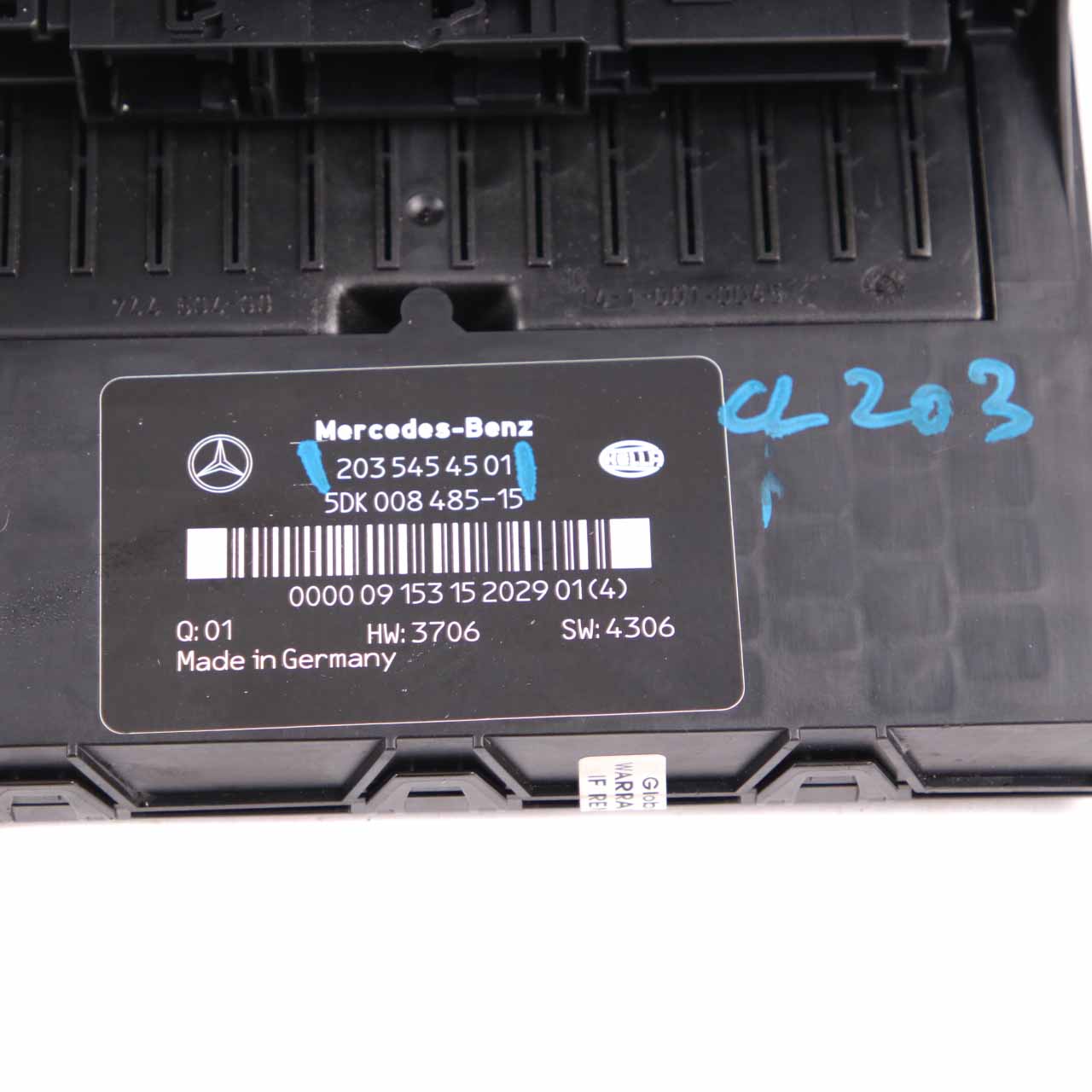 Mercedes W203 Sicherungskasten SAM Steuergerät Modul Relais A2035454501