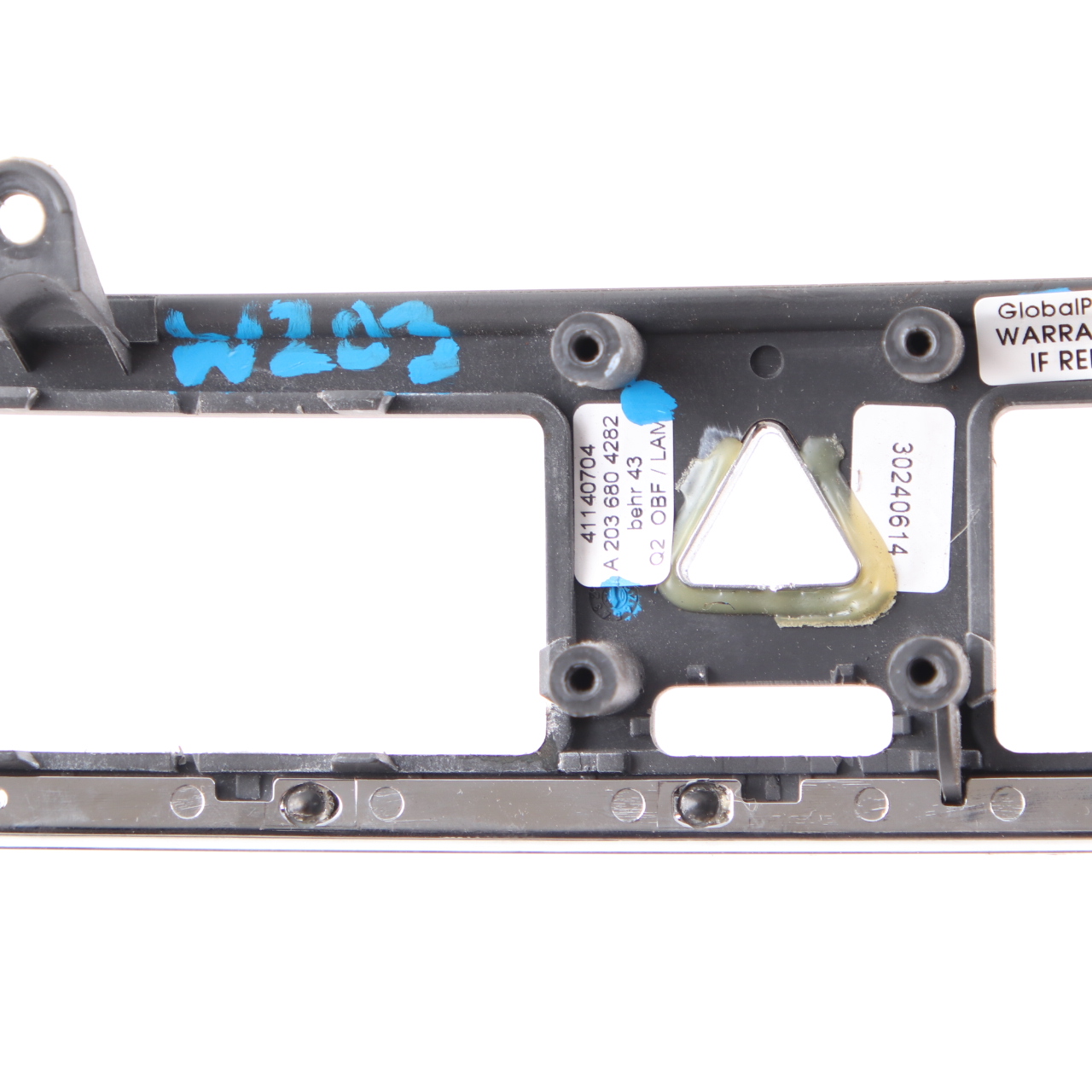 Mercedes W203 Mittelkonsole Hazard Switch Trim Frame Abdeckung Holz A2036804282