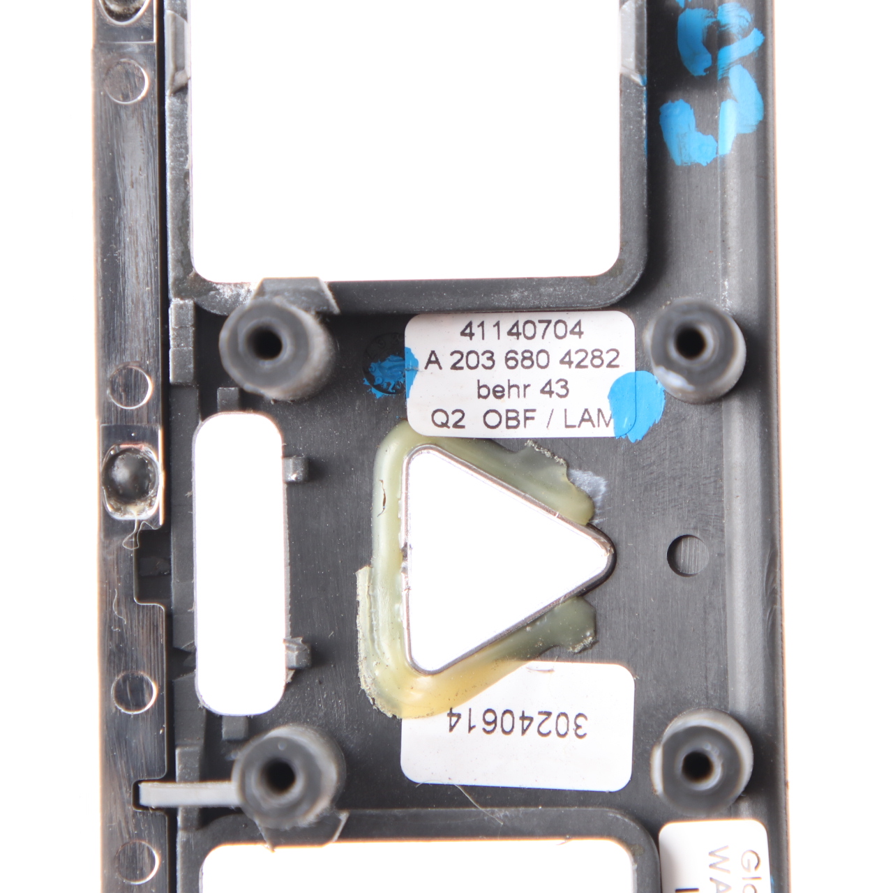 Mercedes W203 Mittelkonsole Hazard Switch Trim Frame Abdeckung Holz A2036804282