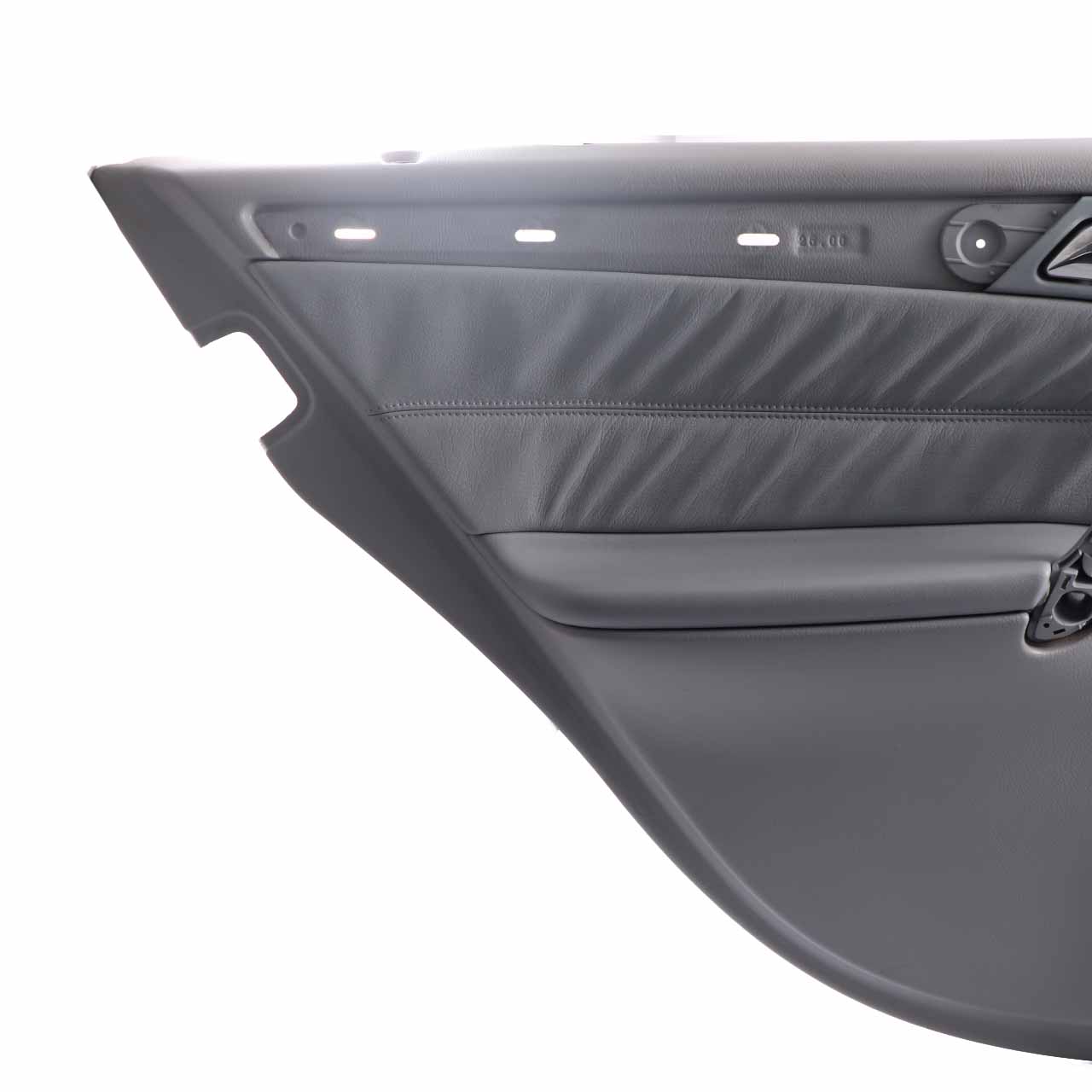 Mercedes W203 Türkarte hinten links Verkleidungsplatte Grau Leder