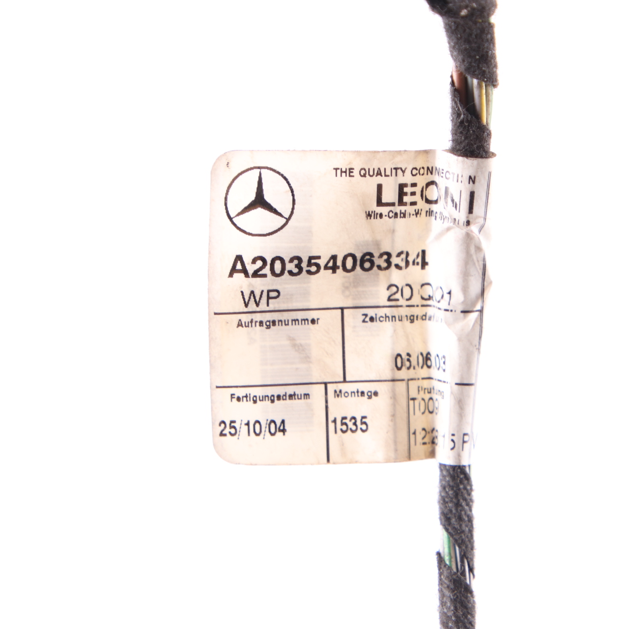 Mercedes W203 Limousine Rücklicht Rechts Stecker Buchse Verdrahtung A2115450328