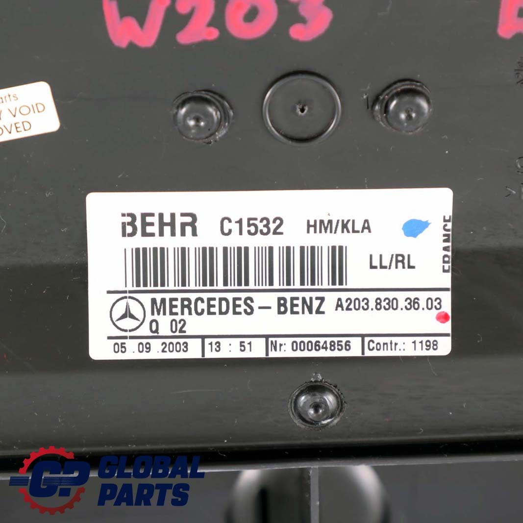 Mercedes-Benz C W203 Gebläse Innendüse Mitte Unterm Armaturenbrett A203830360