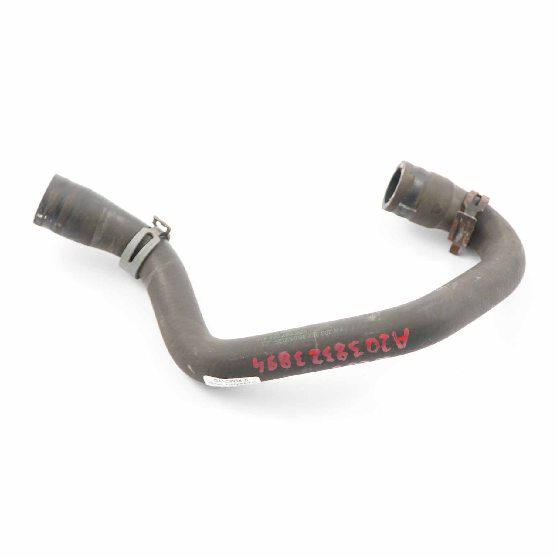 Mercedes-Benz C-Class W203 Kompressor Engine Cooling Radiator Return Hose Pipe