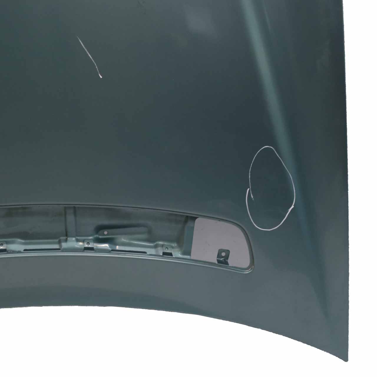 Mercedes W203 Hood Bonnet Trim Panel Covering Obsidian Black Metallic - 197